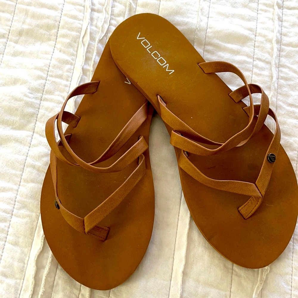 Volcom women’s sandals! Worn one time!